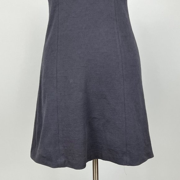 Peserico Steel Blue Short Sleeve A Line Dress size Small - Picture 7 of 16